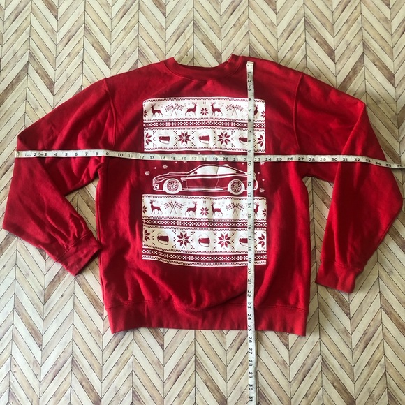 Redline Motorsport Apparel Christmas/Holiday Sweater, Red. Vroom Vroom Size Med - Picture 6 of 6